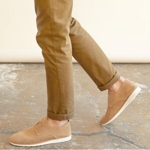 Nisolo Travel Derby Shoe In Stone Size 9.5